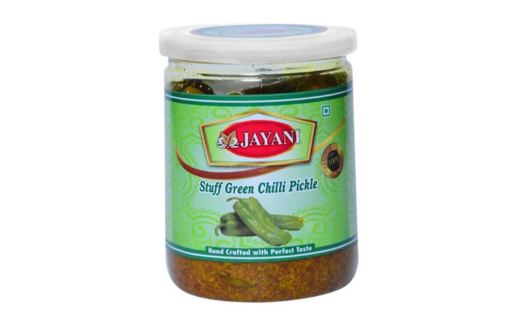 Jayani Stuff Green Chilli Pickle    Plastic Jar  200 grams